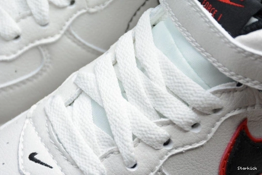 Black Kids 07 1 Air Force Mid White Red 314197-101 Nike 0306